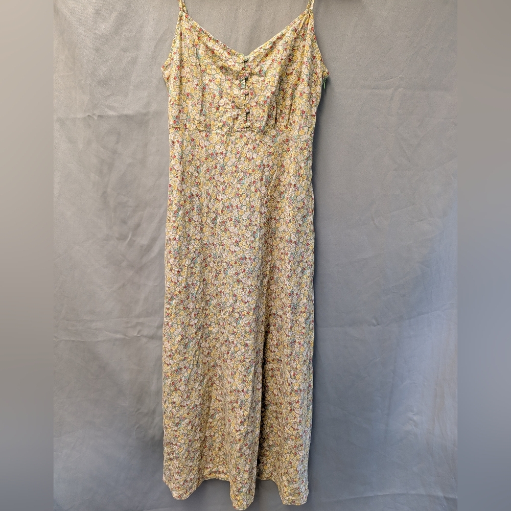 GAP Linen Blend Maxi Slip Dress Size Medium
